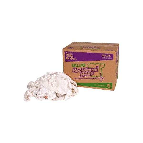 Sellars Reclaimed Rags - White Knit/Polo, 25 Lbs. - 99215