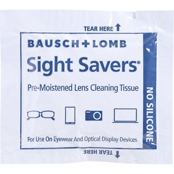 Bausch + Lomb Sight Savers Premoistened Lens Cleaning Tissues, PK1000 - 8574GM