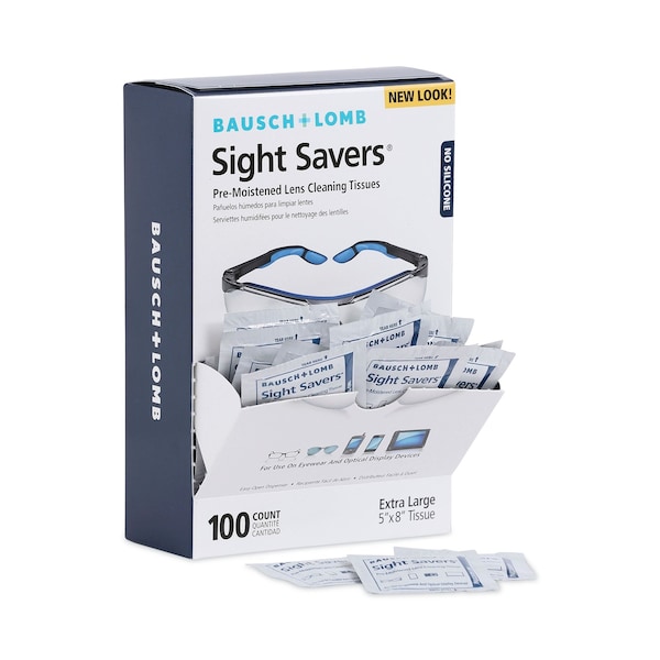 Bausch + Lomb Sight Savers Premoistened Lens Cleaning Tissues, PK1000 - 8574GM