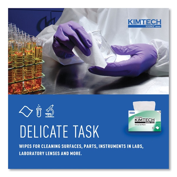 Kimtech Kimwipes Delicate Task Wipes (34120), Pop-Up Box, White (286 Sheets/Box, 30 Boxes, 8,580 Sheets) - 34120