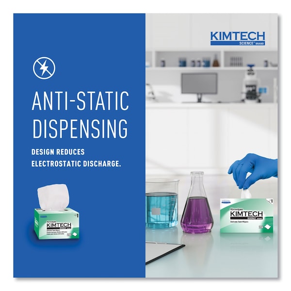 Kimtech Kimwipes Delicate Task Wipes (34120), Pop-Up Box, White (286 Sheets/Box, 30 Boxes, 8,580 Sheets) - 34120