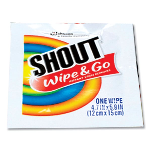 Shout Wipe and Go Instant Stain Remover, 4.7 x 5.9, PK80 - 686661