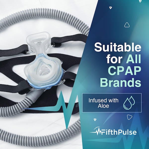 Fifthpulse CPAP Wipes, Unscented w/ Aloe Vera, Alcohol-Free Cleaning Wipes for CPAP Equipment, 70-Pack, 70PK - FMN100639