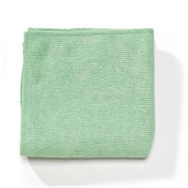 Eat-In Rubbermaid Commercial Products RC  Microfiber Cleaning Cloths- Green - EA3488656