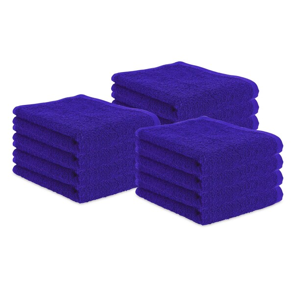 Monarch Brands Terry Polishing Hand Towel 0, Navy, 120PK - N030-N1627-4-CS