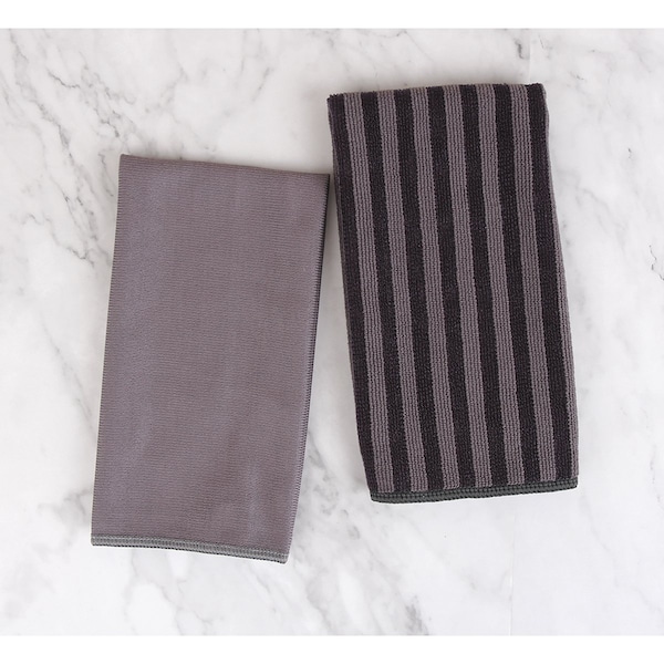 Tricol Clean Glassware Microfiber Cleaning Cloths 2 pack 16x20 assorted colors. - 81206001099