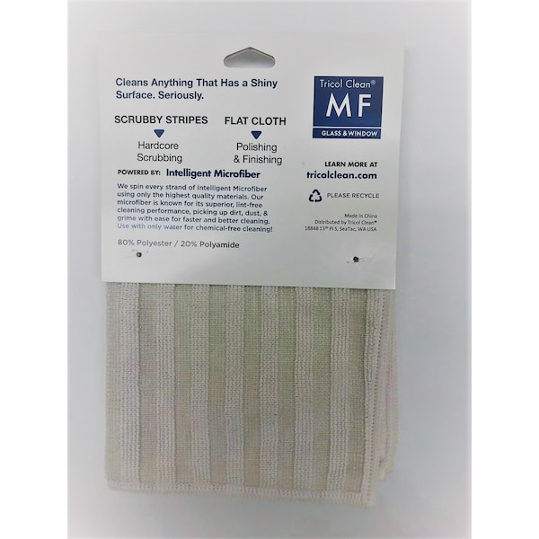 Tricol Clean Glassware Microfiber Cleaning Cloths 2 pack 16x20 assorted colors. - 81206001099