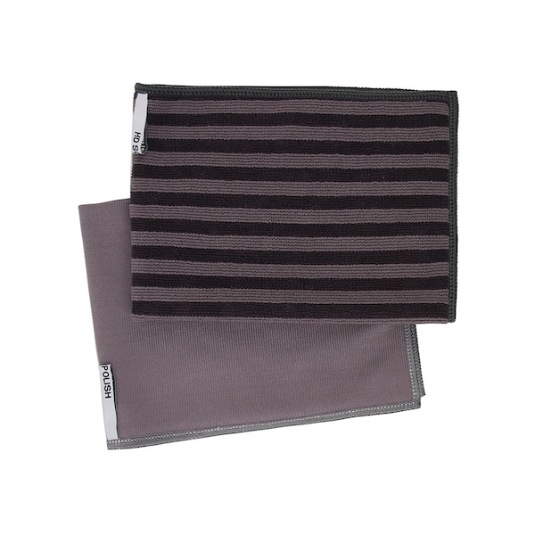 Tricol Clean Glassware Microfiber Cleaning Cloths 2 pack 16x20 assorted colors. - 81206001099