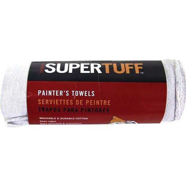 Trimaco Painter's Towel, 13 x 14 in, Cotton, Natural - 10735