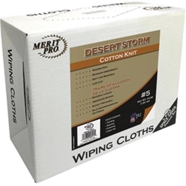 Gourmetgalley 27370 8 lbs No. 10 Box Desert Storm Cotton Knit Wiping Cloth - GO3579629