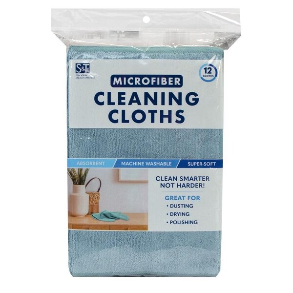 Viking Schroeder & Tremayne Microfiber Cleaning Cloth 12 in. W X 16 in. L 12 pk - 239900