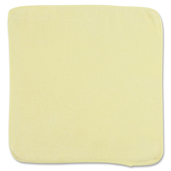 Rubbermaid Commercial Microfiber Cloth Wipe 12" x 12", Yellow, 24PK - 1820580