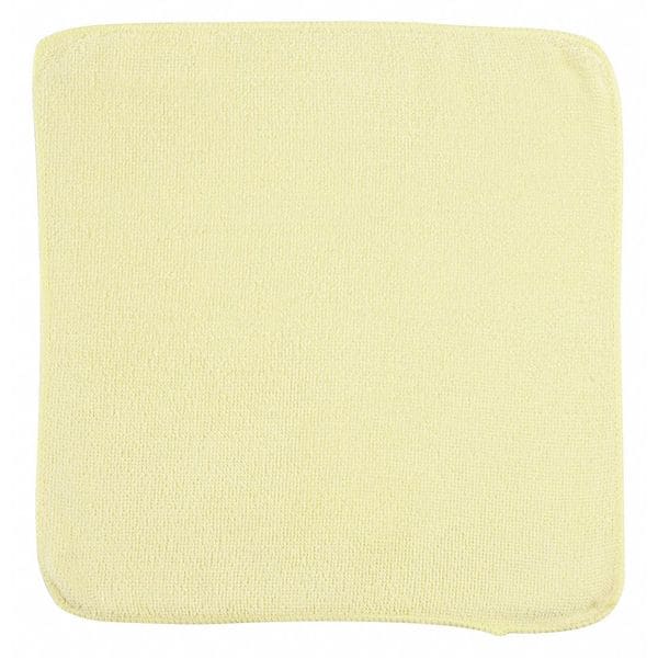 Rubbermaid Commercial Microfiber Cloth Wipe 12" x 12", Yellow, 24PK - 1820580