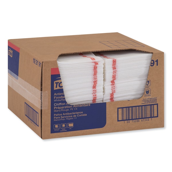 Tork Tork Odor Resistant Foodservice Cleaning Cloth White Self Dispensing, Antimicrobial, 1 x 150 Cloths - 192191