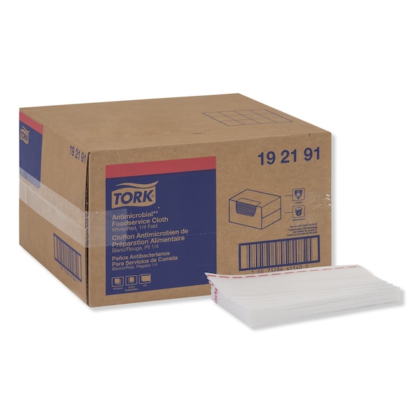 Tork Tork Odor Resistant Foodservice Cleaning Cloth White Self Dispensing, Antimicrobial, 1 x 150 Cloths - 192191