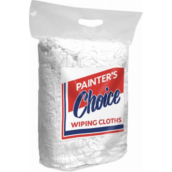 Intex Supply 6414-BL05-10D-PC Block White Knit Rag - 4 lbs. - IN573632