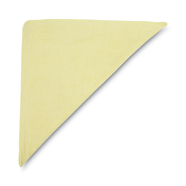 Rubbermaid Commercial Microfiber Cleaning Cloths, 16 x 16, Yellow, PK24 - 1820584