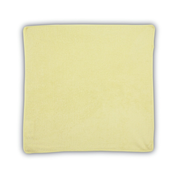 Rubbermaid Commercial Microfiber Cleaning Cloths, 16 x 16, Yellow, PK24 - 1820584