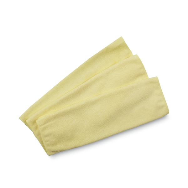 Rubbermaid Commercial Microfiber Cleaning Cloths, 16 x 16, Yellow, PK24 - 1820584