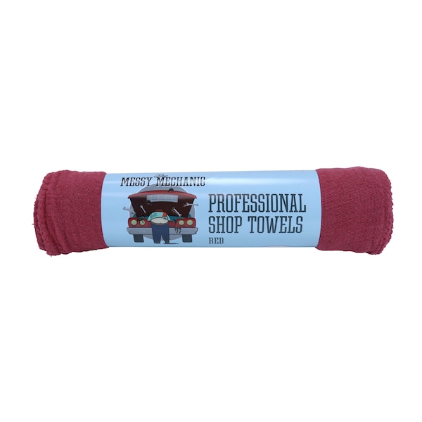Monarch Brands Shop Towels , Red, 300PK - AT-STB10-BAND-CS