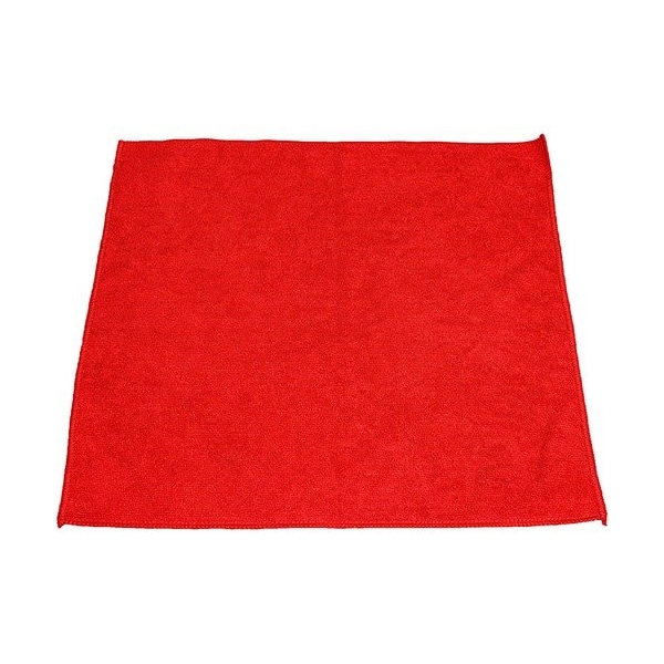 Genuine Joe Genuine Joe Terry Cloth, Microfiber, Lint-Free, Red, 12PK - GJO18320