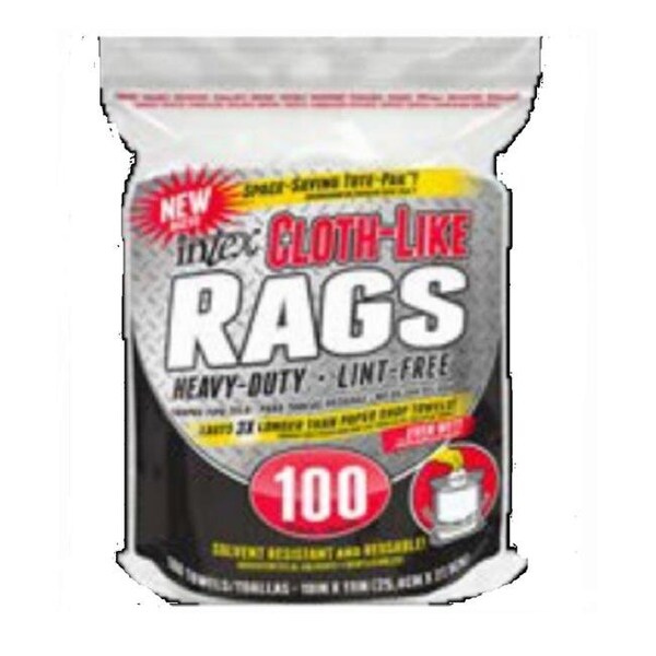Intex Supply Intex Supply 271712 Cloth-Like Rags - 100 Count - 271712