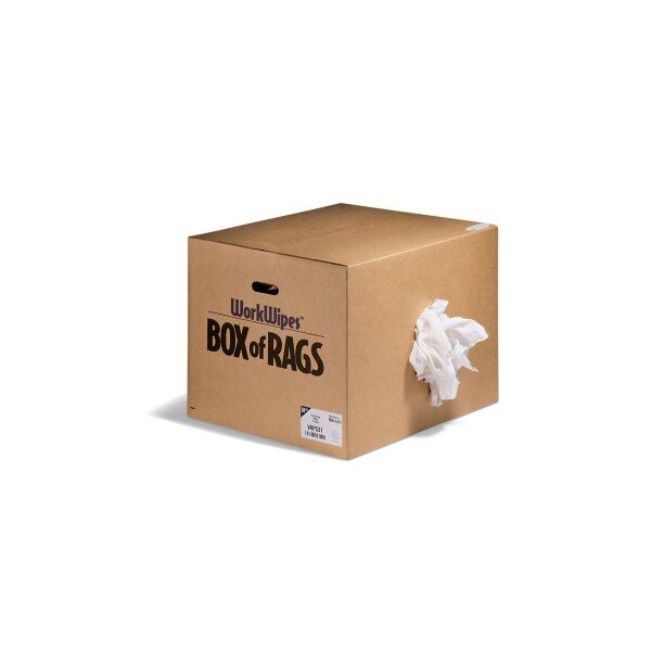 Workwipes Reclaimed White T-Shirt in Box 1 box - WIP531