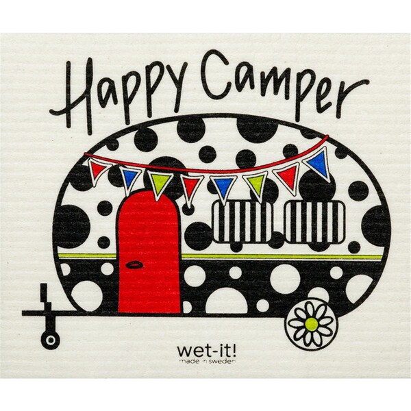 Swedish Treasures Super Absorb Happy Camper Wet-It Cloth - 1015293