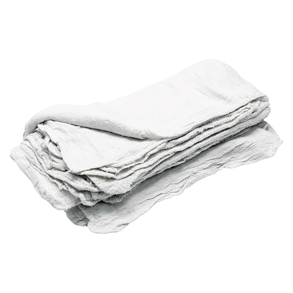 Powerhouse White Shop Towels, 25PK - PO3614325