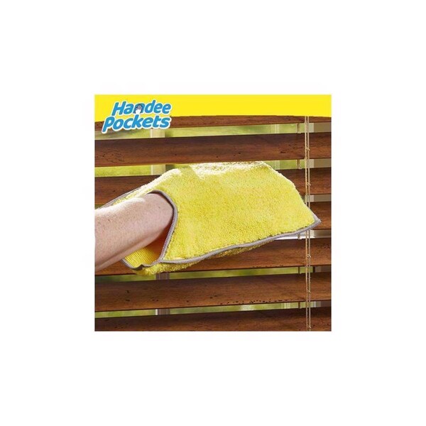 Handee Pockets Handee Pockets Microfiber Cleaning Cloth 6.25 in. W X 9.75 in. L 2 pk - 33424