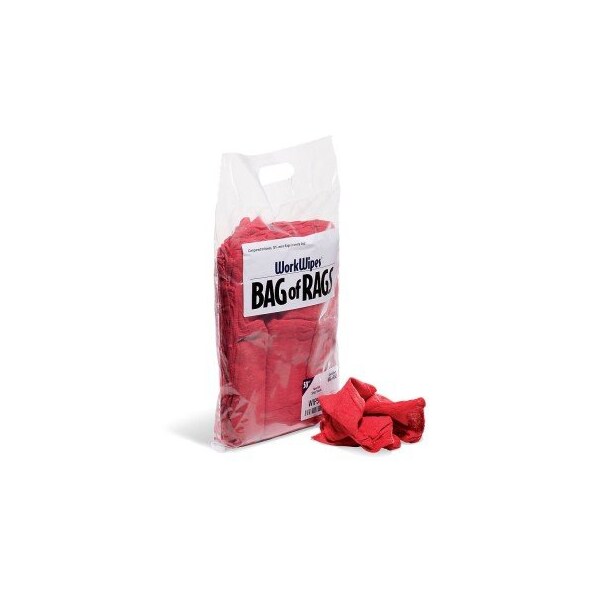 Workwipes Red Shop Towels in Bag 50 towels/bag 14" L x 14" W, 50PK - WIP547