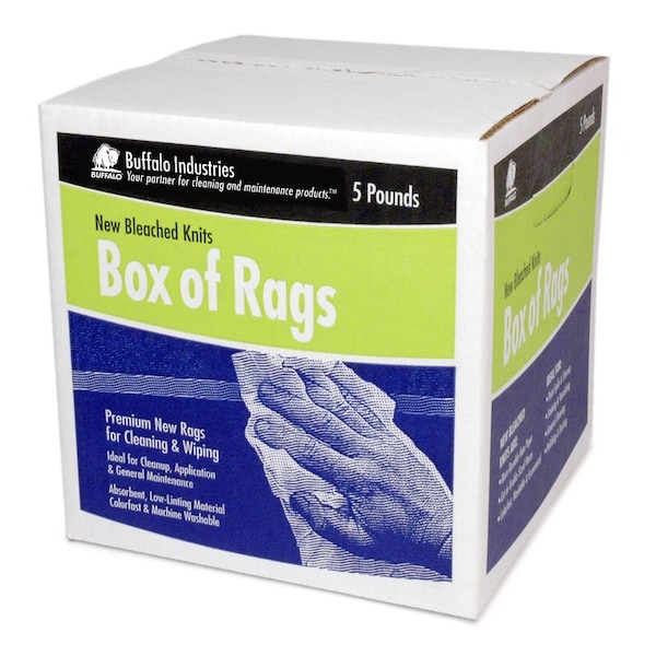 Buffalo Buffalo Knit Wiping Rags 5 lb - 12022