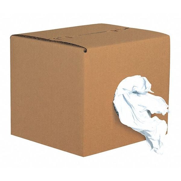 Partners Brand Box of Rags, Reclaimed Knit, White - BR102