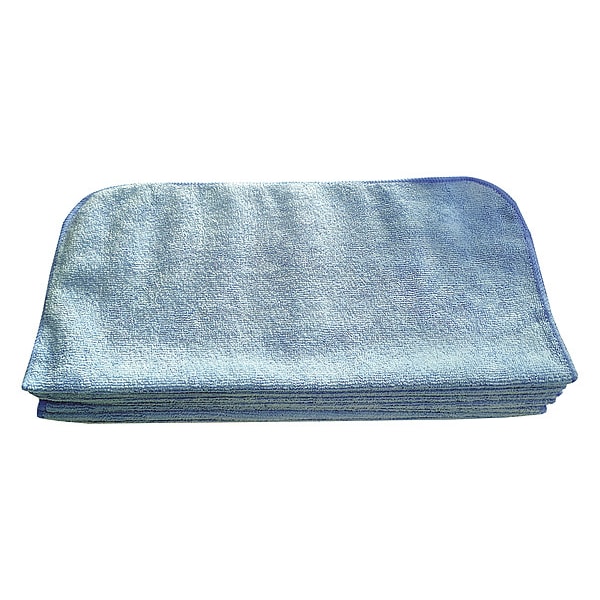 Tough Guy Microfiber Cloth Wipe 16" x 16", Blue, 12PK - 32UV10
