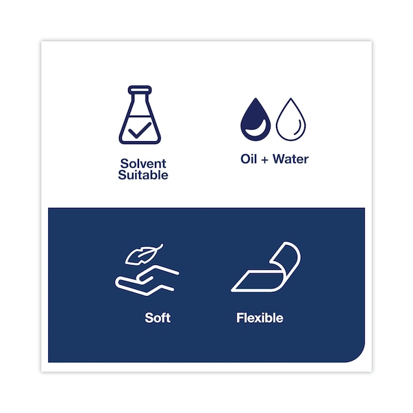 Tork Tork Industrial Cleaning Cloth Gray W7, One-at-a-Time Dispensing, 1 x 210 Cloths, 520374 - 520374