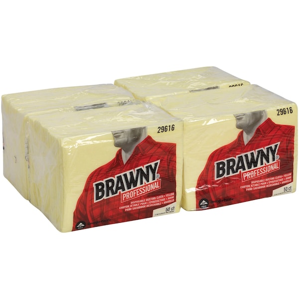 Georgia-Pacific Rayon Dust Cloth 17" x 24", Yellow, 200PK - 29616