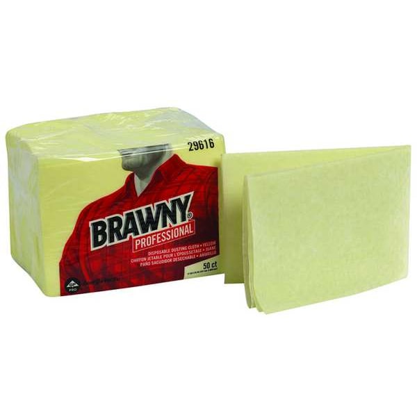 Georgia-Pacific Rayon Dust Cloth 17" x 24", Yellow, 200PK - 29616