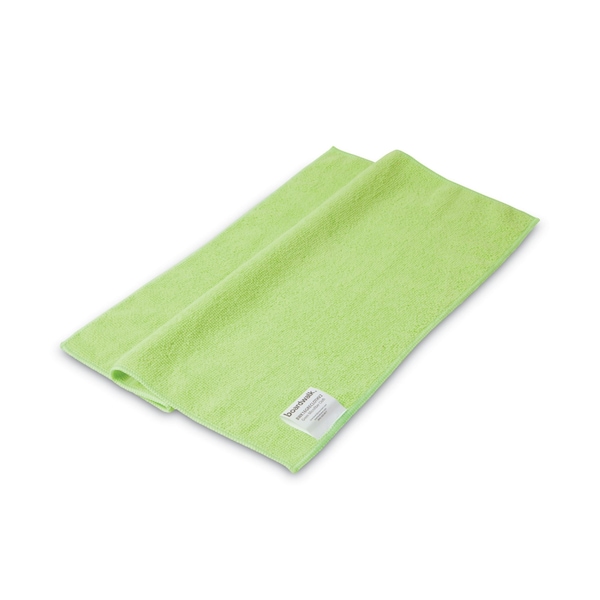 Boardwalk Microfiber Cleaning Cloths, 16 x 16, Green, PK24 - 2164037