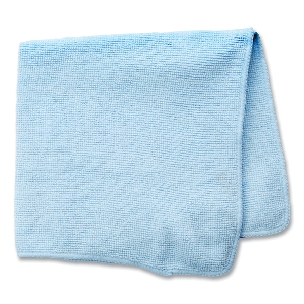 Rubbermaid Commercial Microfiber Cleaning Cloths, 16 X 16, Blue, PK24 - 1820583