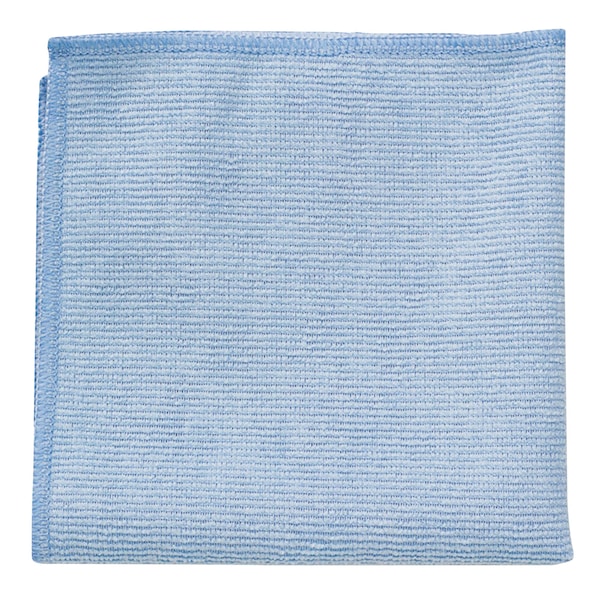 Rubbermaid Commercial Microfiber Cleaning Cloths, 16 X 16, Blue, PK24 - 1820583