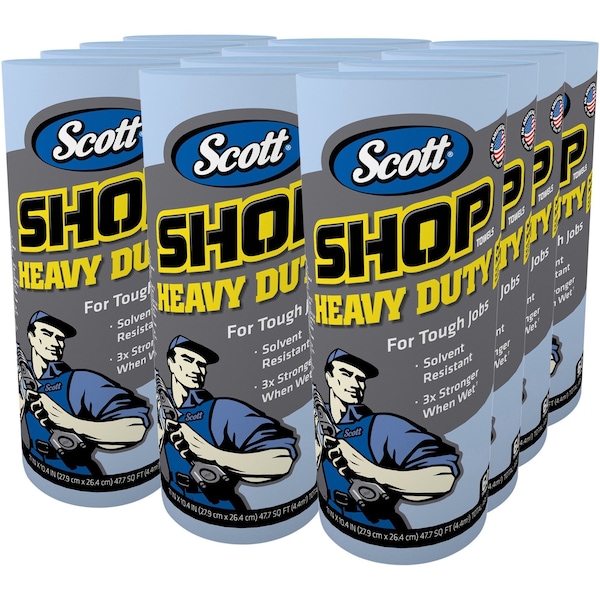 Kimberly-Clark Professional Hydroknit Scott Pro Shop Towels 11" x 10.4", Blue - 32992