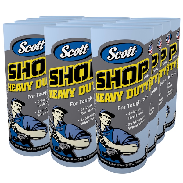 Kimberly-Clark Professional Hydroknit Scott Pro Shop Towels 11" x 10.4", Blue - 32992
