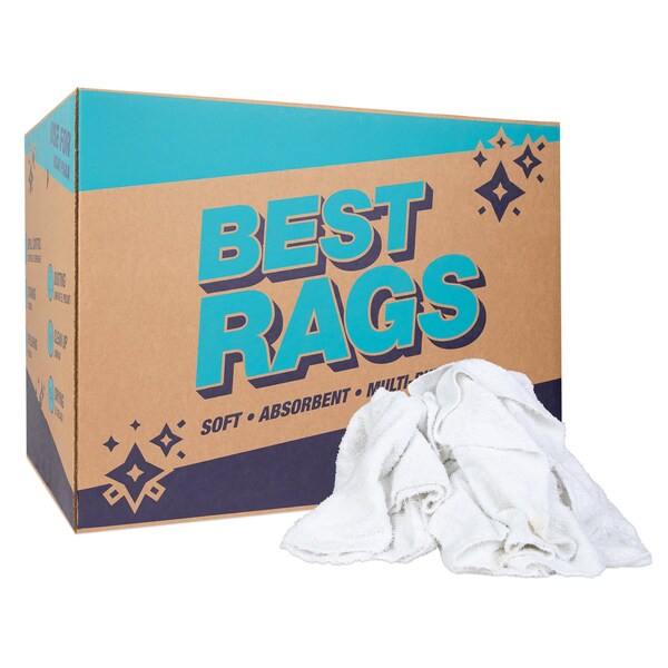 Monarch Wall Washing Terry Wipers - White 50 lb box - N-W50CB-50