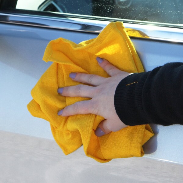 Monarch Huck Towels - 16 x 26 - Yellow  12 Pack, 12PK - ABSBNT-YELW