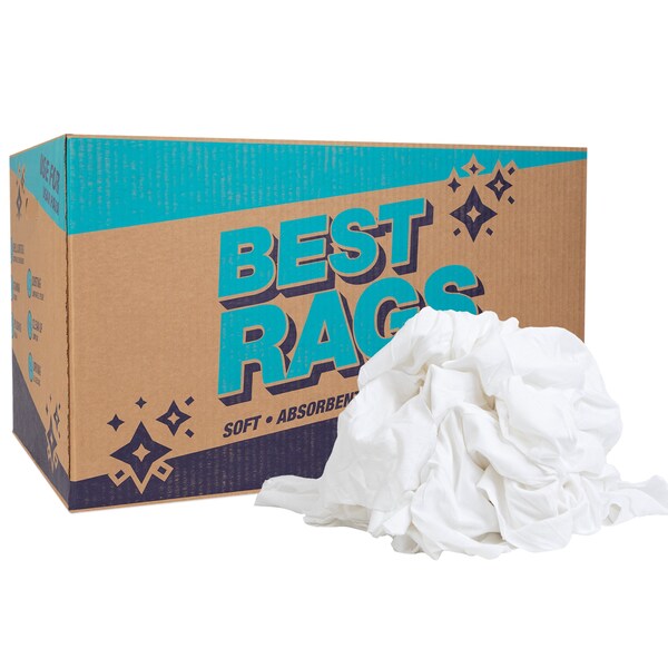 Monarch T-Shirt Cleaning Rags - Pre-Washed - 25 lb Box - N-W48NWB-25