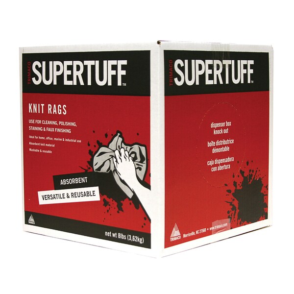 Trimaco SuperTuff 12 in. W X 12 in. L White Cotton Rags - 10848
