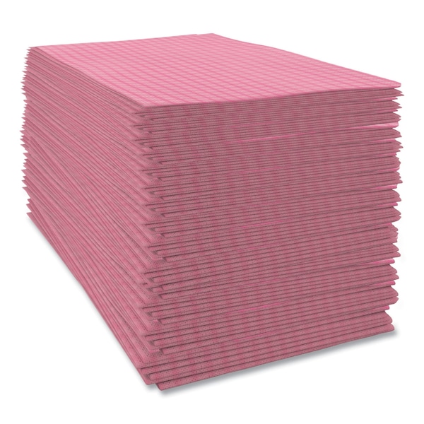Cascades Pro Tuff-Job Foodservice Towels, 12 x 24, Pink/White, 200PK - W900
