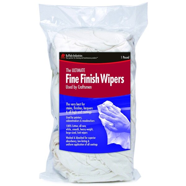 Buffalo Industries 1 Lb  Fine Finish Prem Knit Rags - 12030