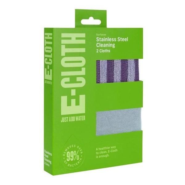 E-Cloth E-Cloth Microfiber Stainless Steel Cleaning and Polishing Cloth 2 pk - 10617
