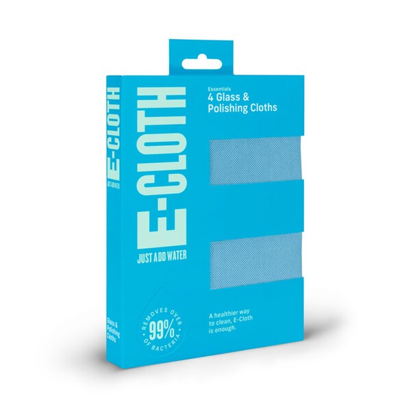 E-Cloth E-Cloth Microfiber Glass and Polish Cloth 16 in. W X 20 in. L 4 pk - 10904